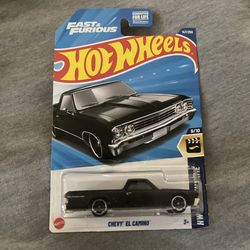 2025 Hot Wheels Chevy El Camino Fast & Furious Black