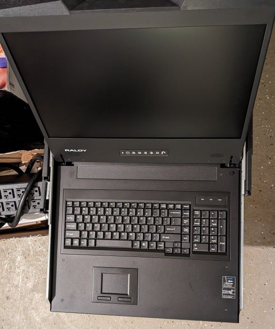 Raloy W119e Widescreen Rackmount LCD Monitor Keyboard Drawer W/ USB And PS2 Interface Touchpad