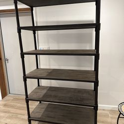 Shelving Unit - Wood And Metal