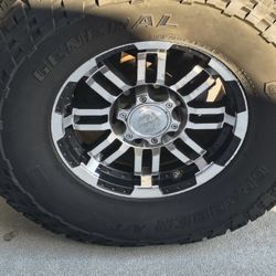 6x5.5 Wheels With General Grappler Tires 285/75/16