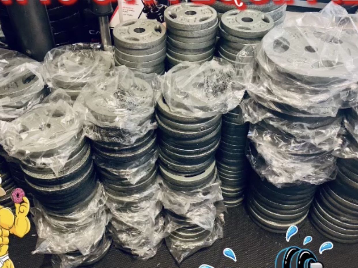 Standard And Olympic Weight Plates $1.85 Per Pound