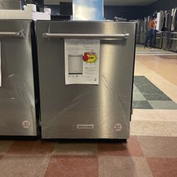 KitchenAid Top Control Built In Dishwasher With Stainless Steel Tub 3rd Rack💢💢 44Dba