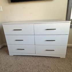 Dresser 6 Drawers White