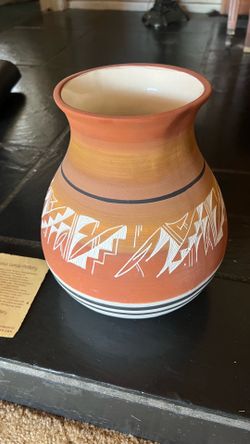 Mesa Verde Pottery Southwestern Hand-Painted Vase