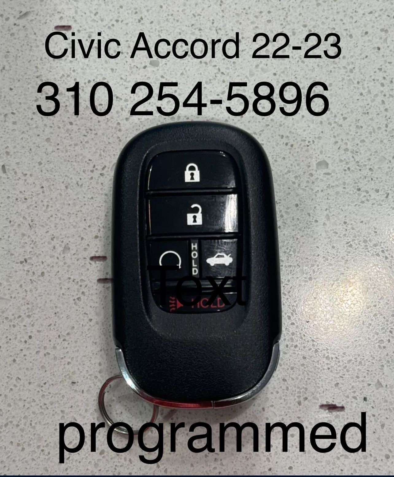 Honda Accord Civic Smart Key Fob Remote Programming Is Included 