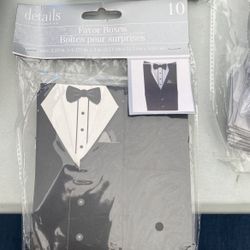 Details Accessories Tuxedo Favor Boxes Pack Of 10 Lot Of 3