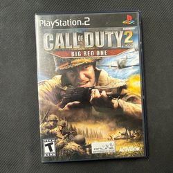 Call of Duty 2: Big Red One (Sony PlayStation 2, 2005) Includes Manual
