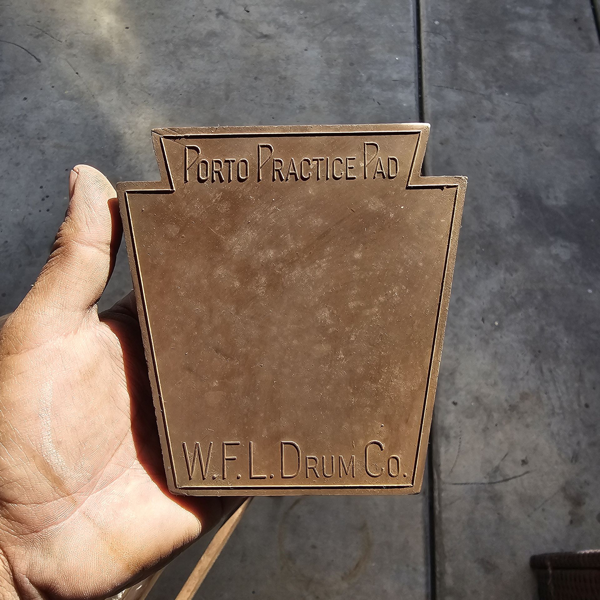 vintage W.F.L. Drum Co. Porto Practice Pad