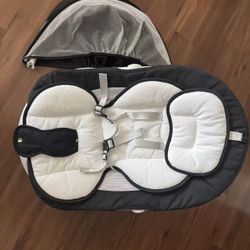 Baby Swing for Infants to Toddler Electric Newborn Swing with 5-Speed 3-Seat Positions 5-Point Carabiner,with Bluetooth Music 10-Preset Melodies, Indo