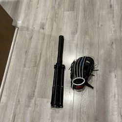 Baseball Tee And Glove Set