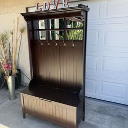 Storage Bench and Coat Rack