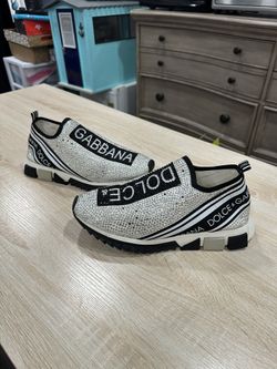 DOLCE & GABBANA Shoes Silver Sorrento Sneakers US10/EUR44 used