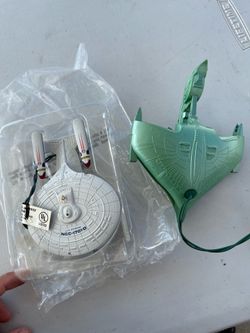 2 Star Trek Christmas ornaments that plug in and light up
