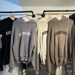 Essentials knit hoodies