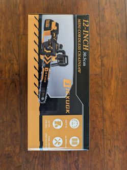 Jexugk 12" brushless mini chainsaw with batteries