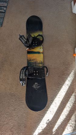 60" Snowboard with binding & boots