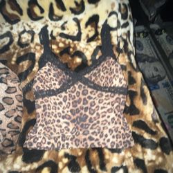 Cheetah Laced Top