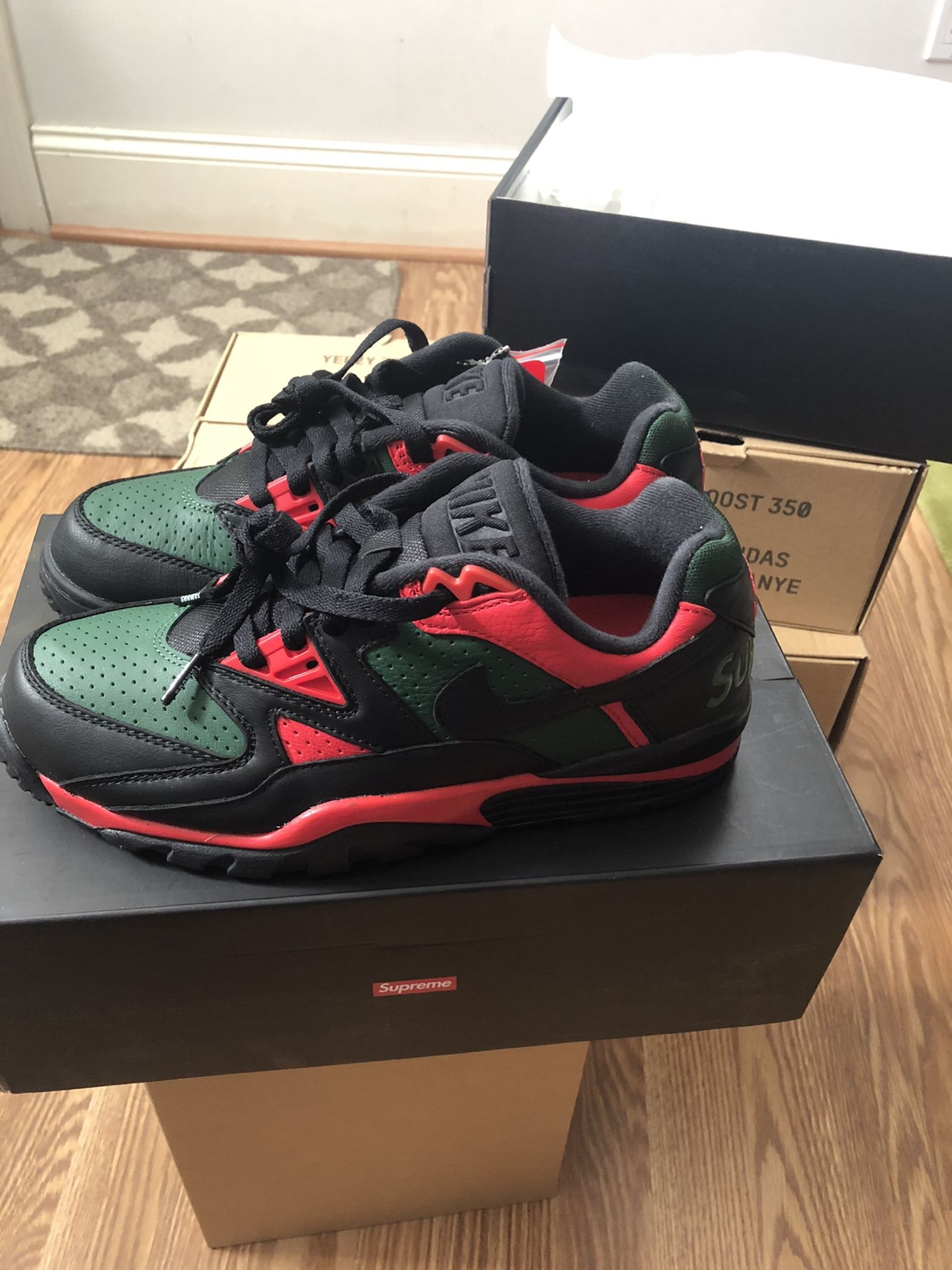 Supreme Sサイズ ブラック/レッド/グリーン 中古・古着通販】NIKE (ナイキ) SUPREME (シュプリーム) Air Cross