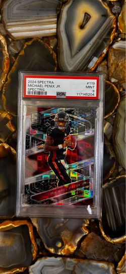 💥Michael Penix Jr. Panini Spectra RC (Spectris) /30 PSA 9 - Atlanta Falcons💥