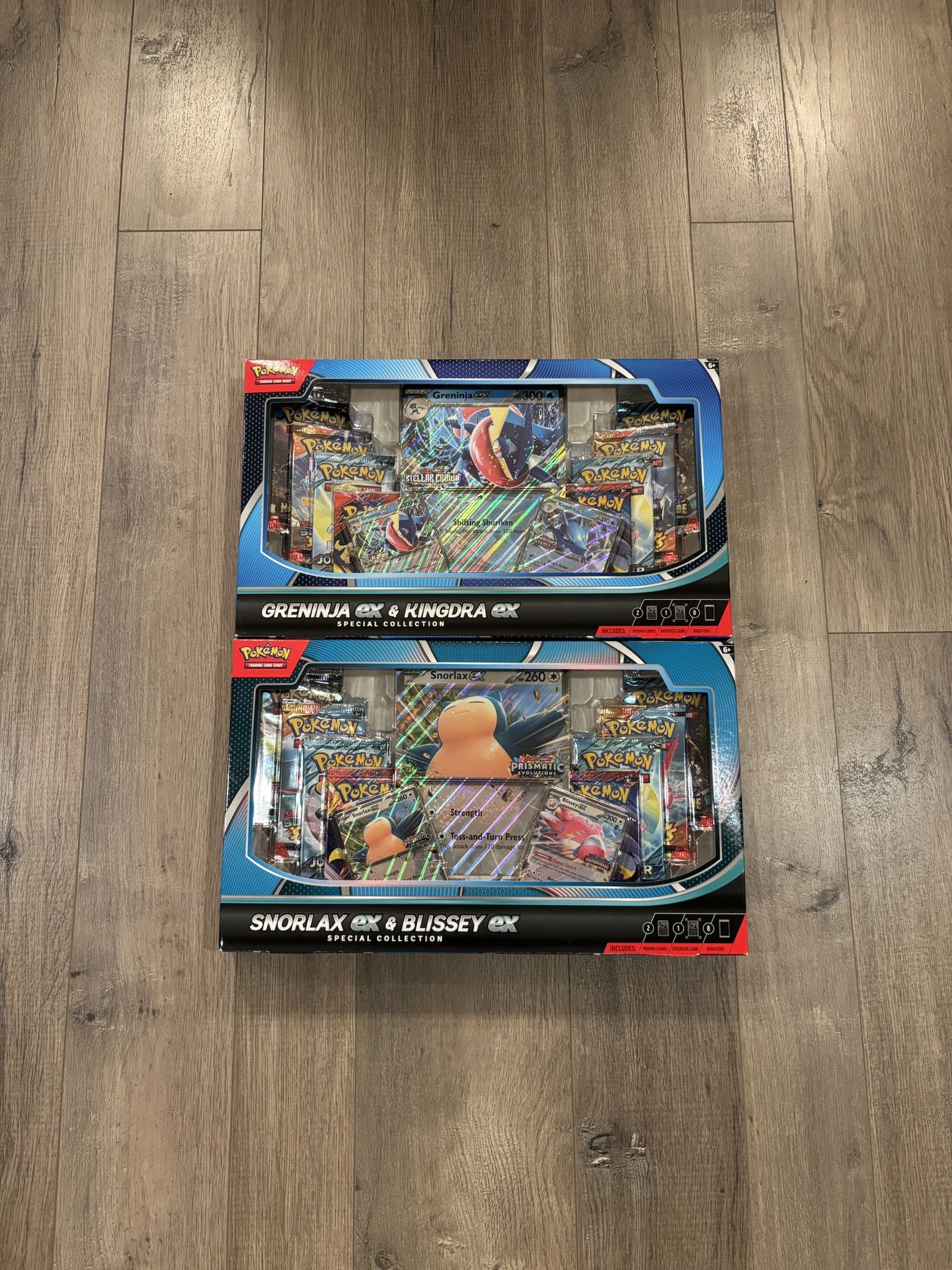 Pokemon card Greninja and Snorlax ex box sealed