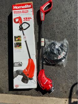 New Homelite 4Amp Corded String Trimmer 13”. Must Pickup