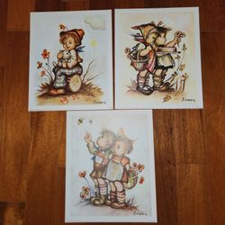Vintage 1972 EVANS HUMMELS LITHOGRAPHS
