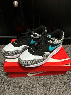 Nike Air Max 1 Atmos Retro Elephant 2017 Black/Clear Jade/White