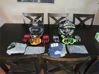 Oneals And Bilt Helmets And Accessories To It See Description For Price