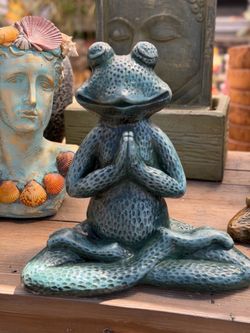 Concrete Frog Garden Decor