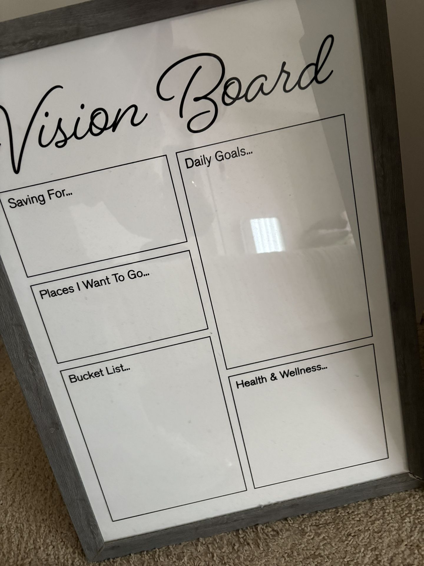 Vision Board White Board