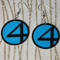Fantastic Four Fan Art Earrings 