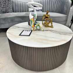 Round Marble Coffee Table 