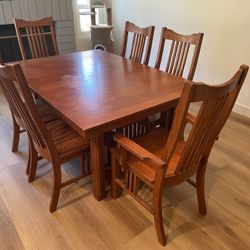 Mission Dining Table With Butterfly Leaf