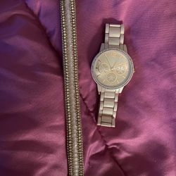 Light Metallic Pink Watch Set 
