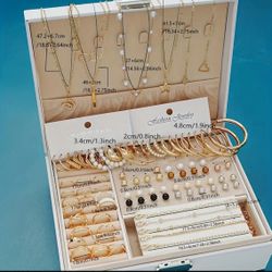 91pcs Elegant & Simple Jewelry Set for Women.