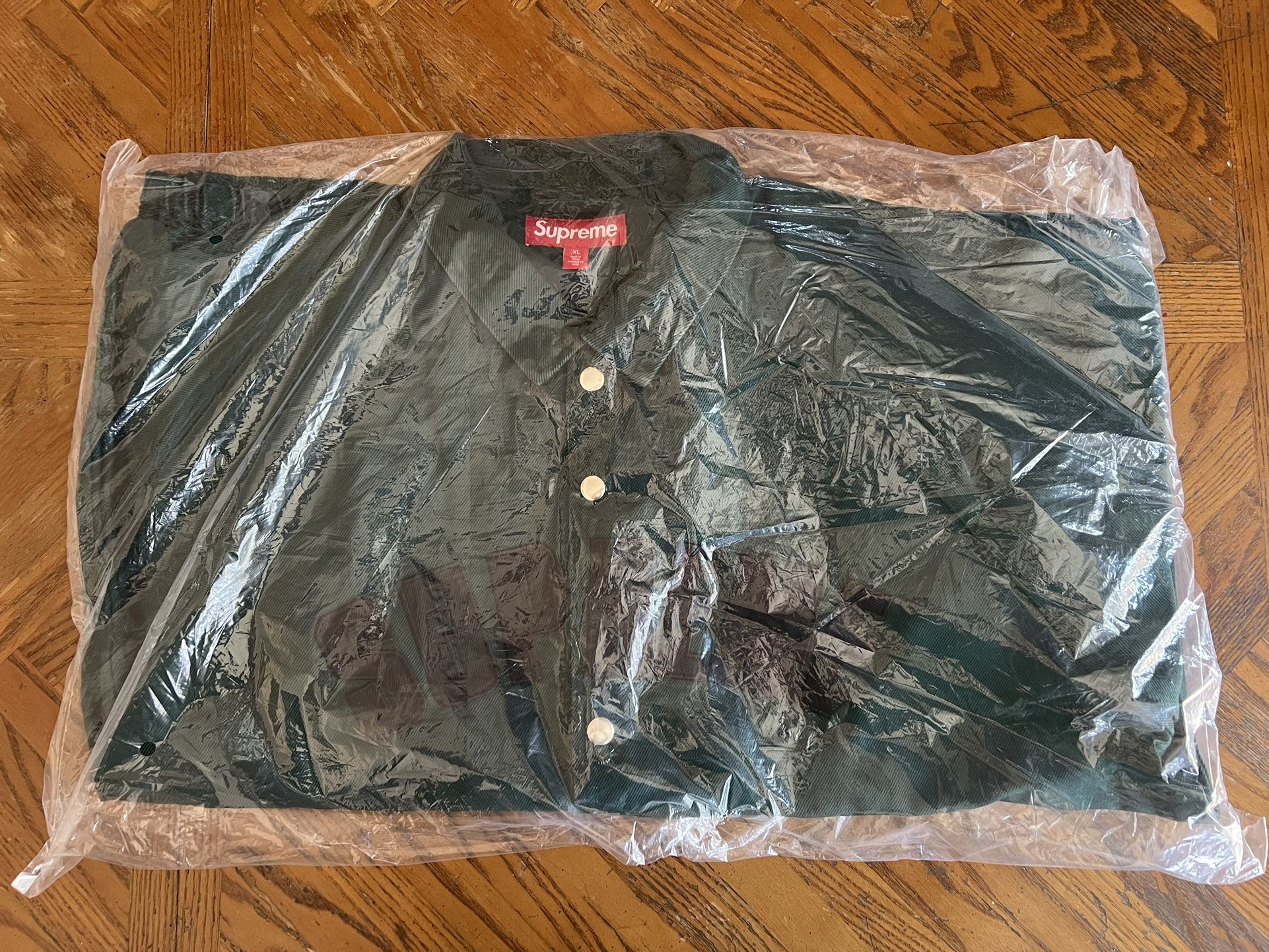Supreme Arc Denim Coaches Jacket (SS25) Green Size XL