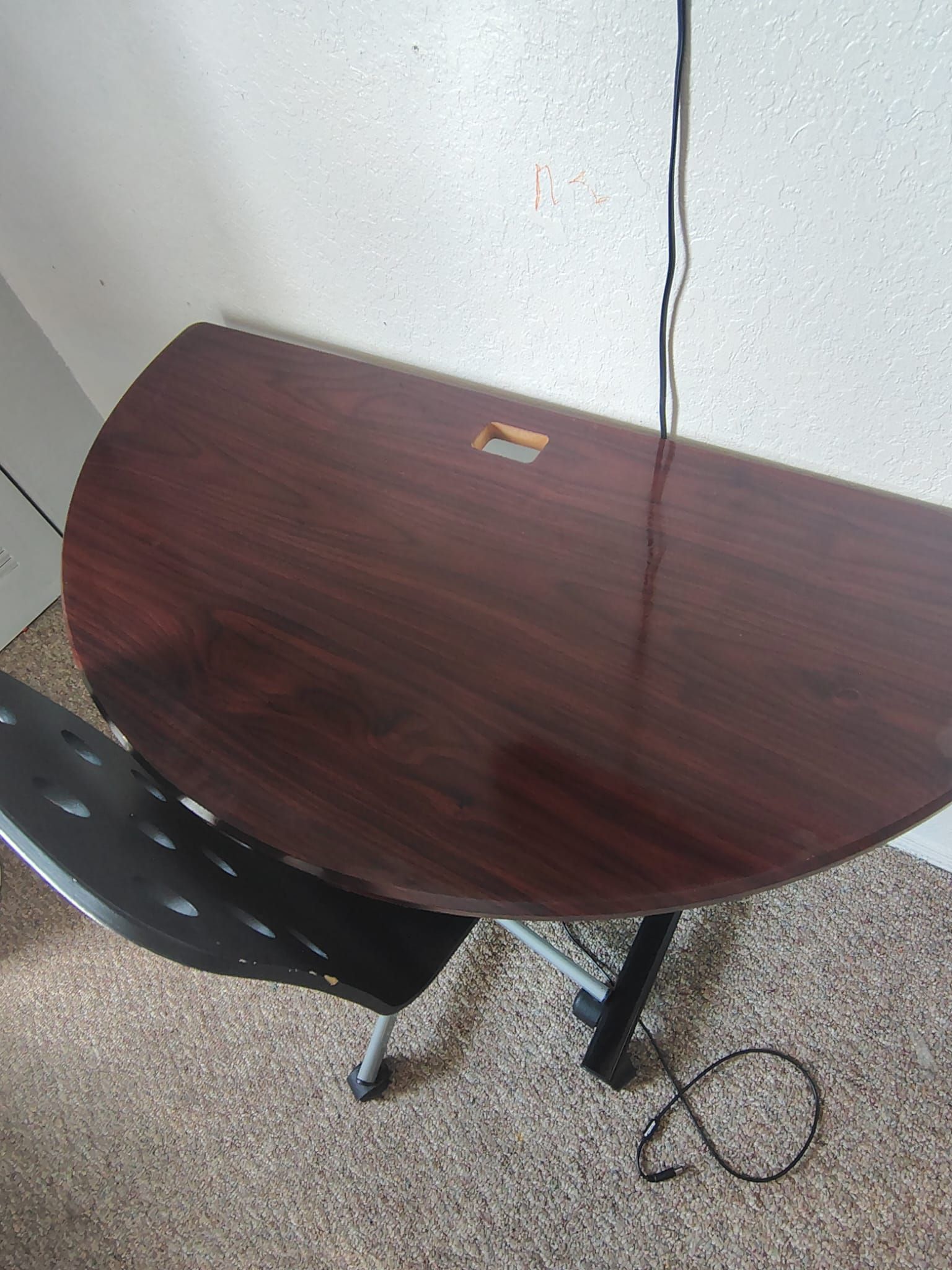 Desk with a chair