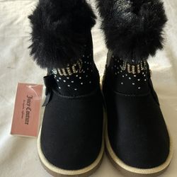 Juicy Couture Black Kids Boots Girls