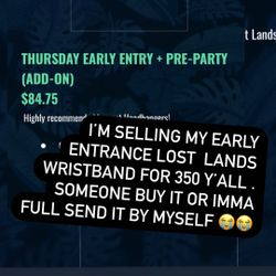Lost Lands Wristband - Early Access