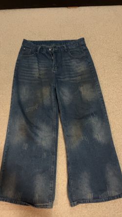 Vintage dark blue baggy jeans