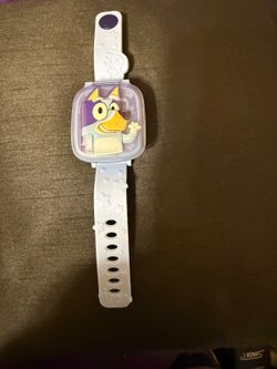 VTech Bluey Wackadoo Kids Digital Watch Flip Cover Games Tested Working