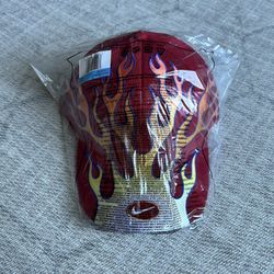 Nike Air Club Flame Red Adult Unisex Athletic Adjustable Strapback Hat M/L NEW