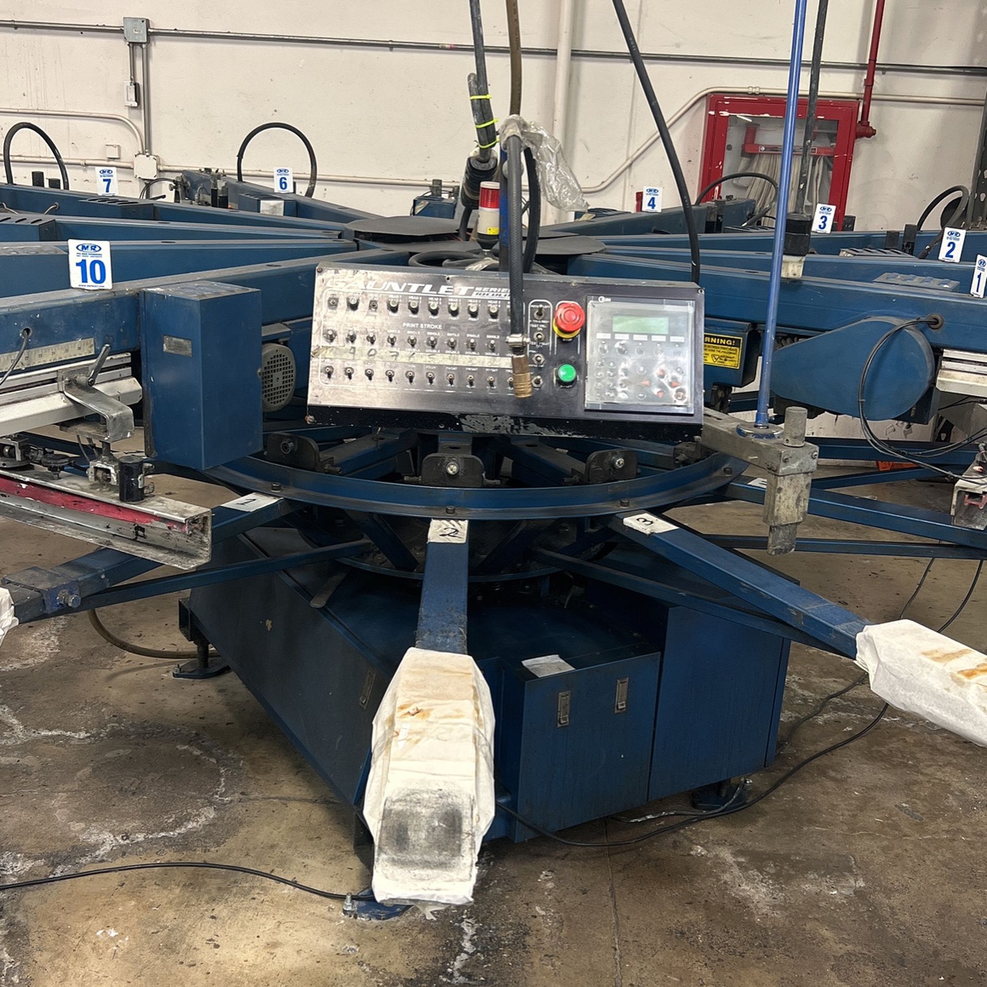Screen Printing Machine ( Maquina De SerigrafĂa) Gauntlet 10 Color Press