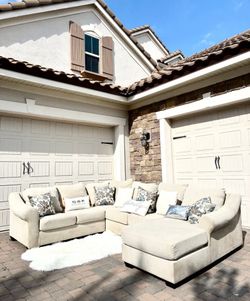 Beautiful Beige Sectional Sofa