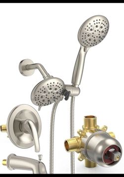 SR SUN RISE Shower System with Handheld and Rain Shower Combo Bathtub Tub Spout