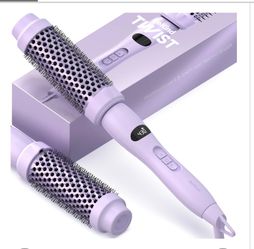 BeKind Twist Pro Thermal Brush, 1.5 Inch Ionic Heated Round Brush, Purple