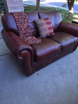 100% leather couch set.