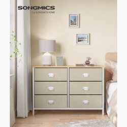 6 Drawer Dresser, Fabric Drawer