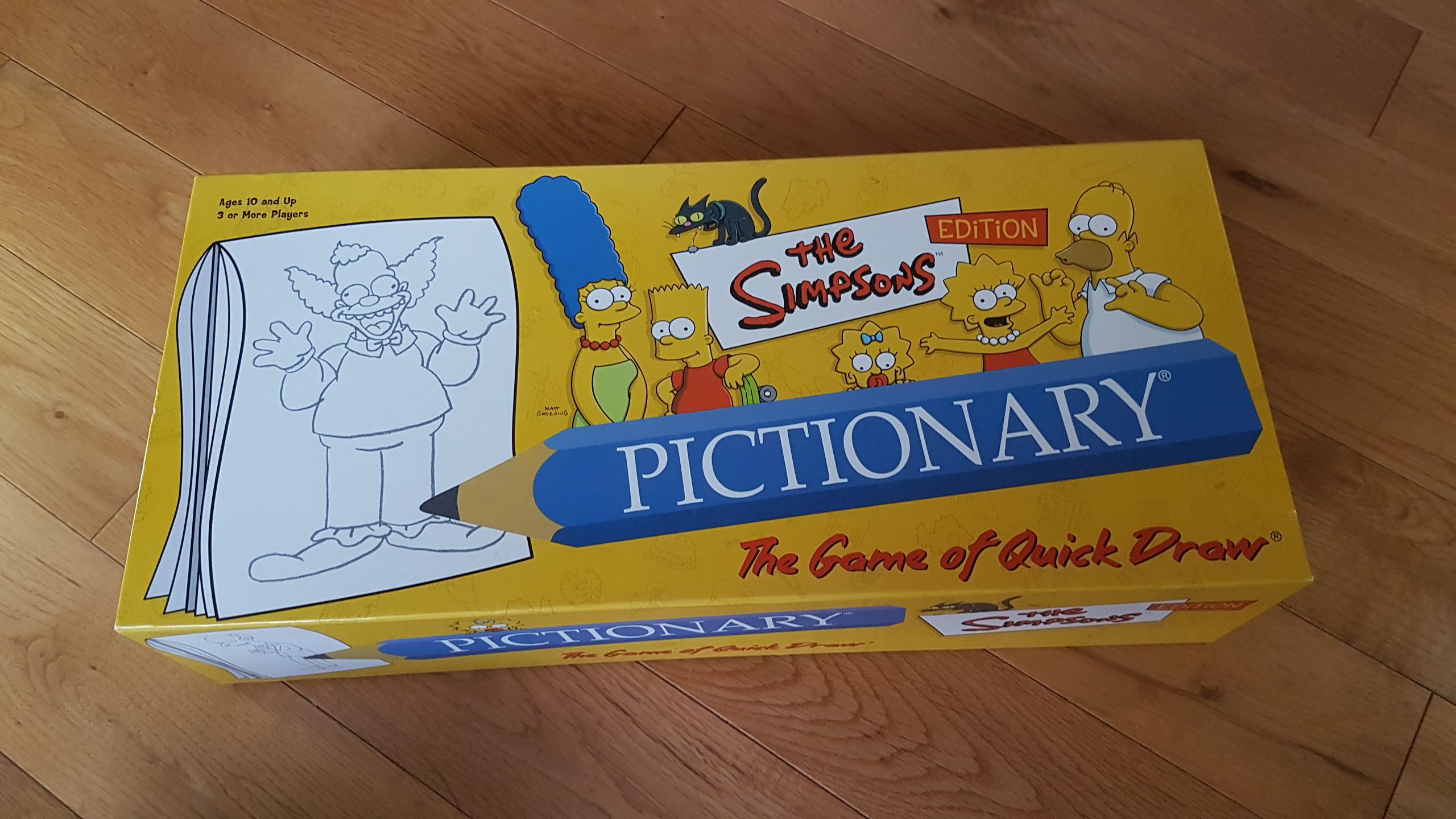 Simpsons Pictionary board game
