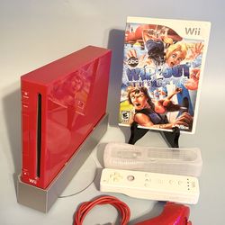 Red Mario Edition Nintendo Wii. 2 games. AMAZING CONDITION !